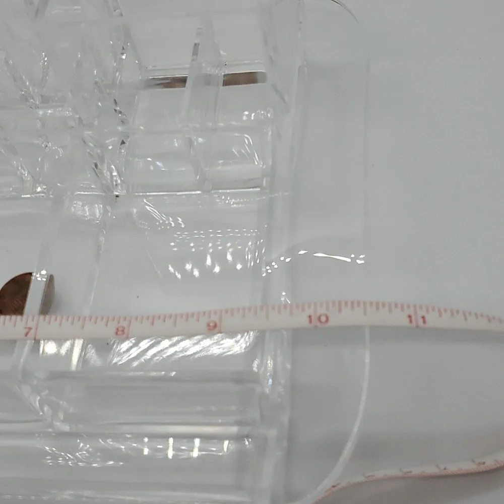 Caboodles clear acrylic makeup jewelry organizer compartment tray